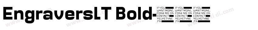 EngraversLT Bold字体转换